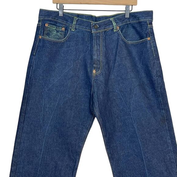 RMC Red Monkey Company Jeans Mens Size 38 Embroidered Pocket - Picture 6 of 11